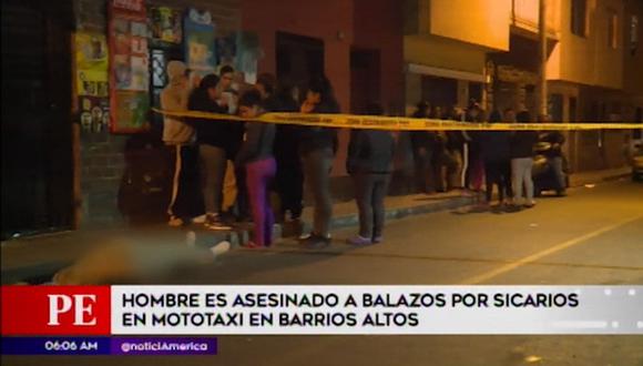 El crimen es investigado por agentes de la comisaría de San Andrés del Cercado de Lima. (Captura: América Noticias)
