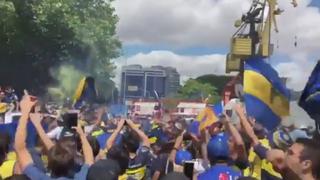 River vs. Boca EN VIVO: el espectacular banderazo 'xeneize' previo a la final de Libertadores [VIDEO]