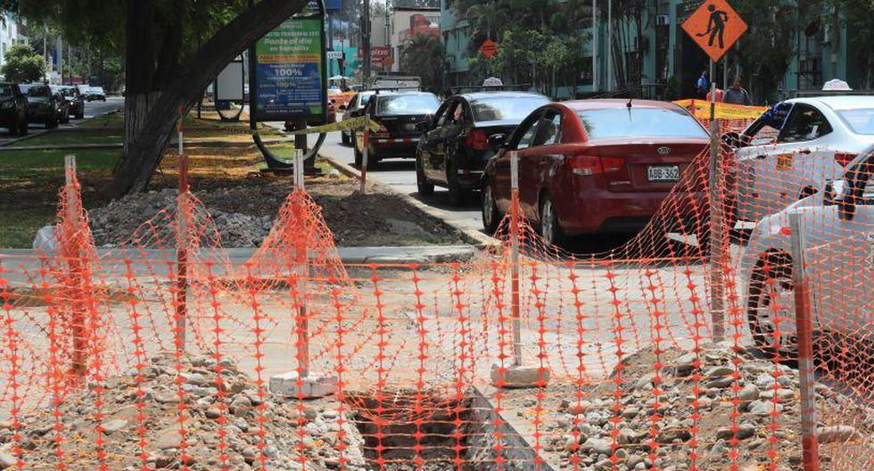 La Municipalidad de Lima espera el pronunciamiento positivo del Poder Judicial para reiniciar las obras en la avenida Aramburú. (El Comercio)