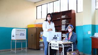 Keiko Fujimori: “Todavía quedan unas horas para que la gente vaya a votar”