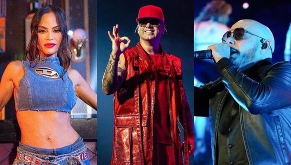 Natti Natasha, Pitbull y Wisin se unen a los shows de los Latin American Music Awards. (Foto: Instagram)