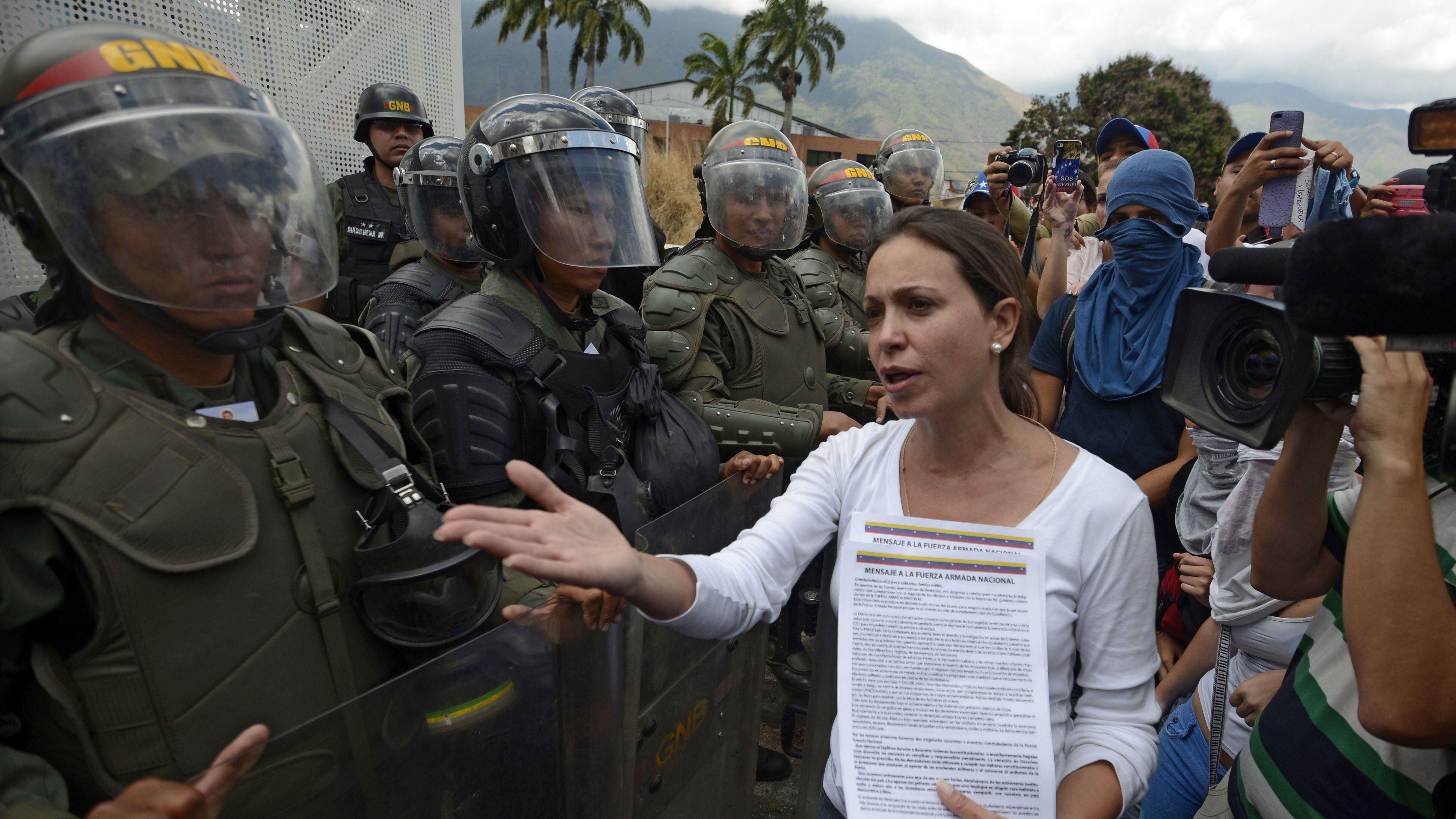 Machado has been one of the main promoters of social mobilization in recent years in Venezuela.  (Photo: AFP)