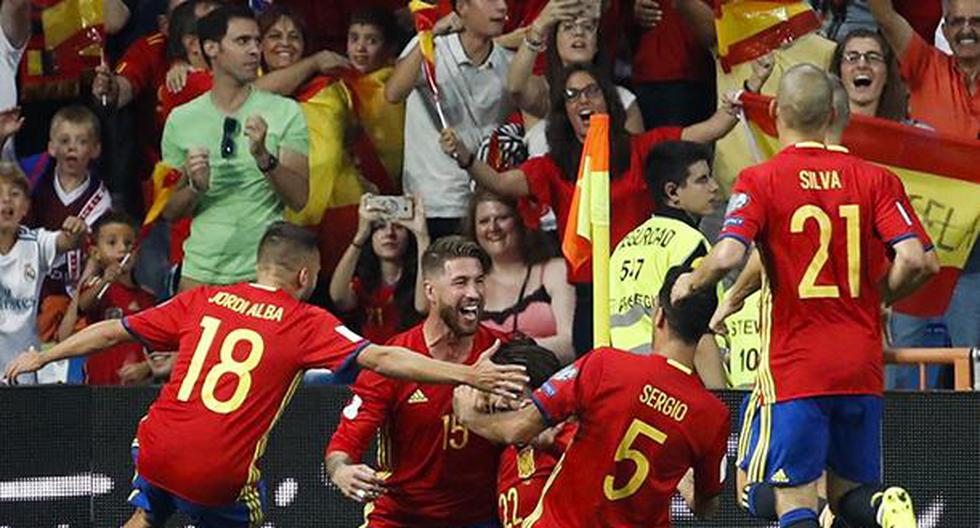 España vs Italia se enfrentan EN VIVO y EN DIRECTO este sábado 2 de setiembre a las 1:45 pm (Horario peruano - 6:45 pm GMT), desde el Estadio Santiago Bernabéu por la fecha 7 de las Eliminatorias Rusia 2018 de Europa. (Foto: EFE)