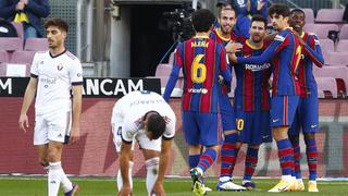 Barcelona, con gol de Messi, derrotó 4-0 a Osasuna en el Camp Nou [RESUMEN y GOLES]