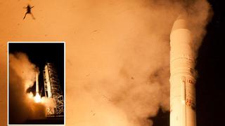 FOTO: rana salió volando durante el lanzamiento de cohete de la NASA