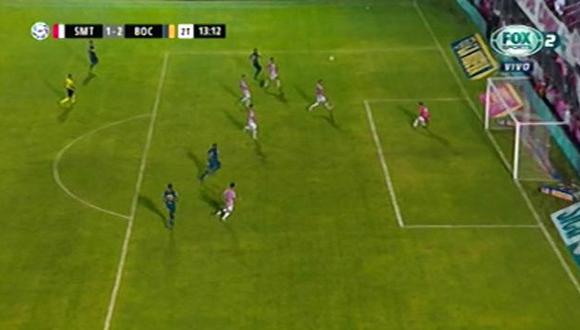 Boca Juniors vs. San Martín Tucumán EN VIVO: Reynoso marcó golazo para el 2-1 en Superliga | VIDEO. (Video: FOX Sports 2 / Foto: Captura de pantalla)