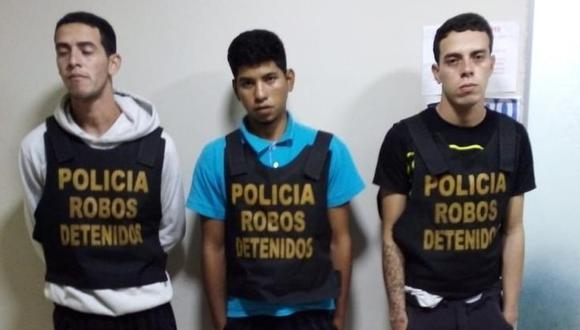 Los tres extranjeros son sindicados de perpetrar robos al paso en diferentes calles del distrito de San Martín de Porres. (Foto: PNP)