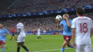 Empieza con todo: el primer gol de Haaland con Manchester City en Champions League | VIDEO