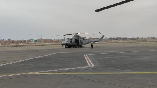 Helicóptero Bell 412 de la Marina de Guerra.