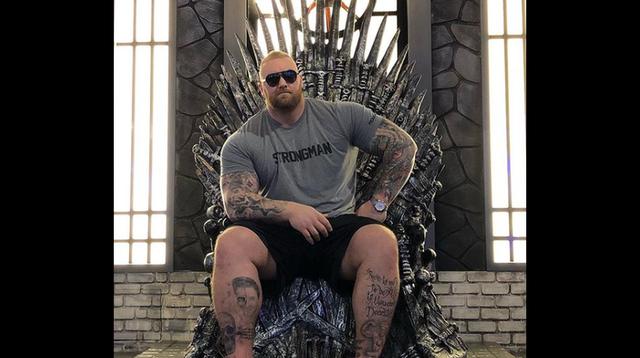 Hafþór Júlíus Björnsson, conocido por su papel de Ser Gregor Clegane 'La Montaña' en la serie "Game of Thrones".