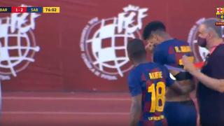 Ronald Araujo salió lesionado con el Barza B y preocupa de cara a Champions League | VIDEO