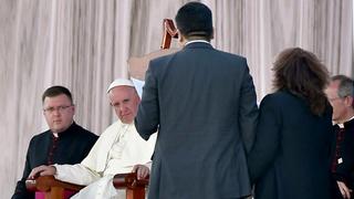 El Papa se reunió con "nuevas" familias en Tuxtla Gutiérrez