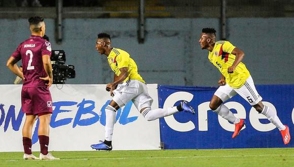 Venezuela perdió por 2-0 ante Colombia  por el Sudamericano Sub 20. El duelo se dio por la cuarta fecha del hexagonal final en el estadio El Teniente de Rancagua (Foto: agencias)