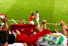 El emotivo abrazo de Paolo Guerreo y Jefferson Farfán tras el segundo gol peruano