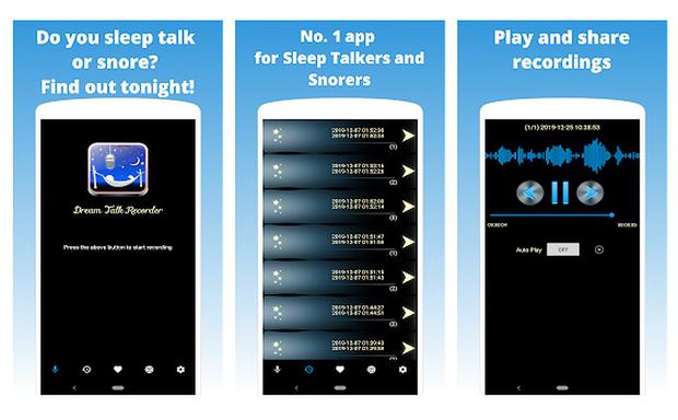Do you talk, murmur, snore or laugh in your dreams?  You will find out with Dream Dog Recorder.  (Photo: Google Play Store)