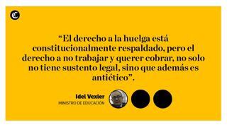 Idel Vexler y los cambios que evalúa hacer en la carrera magisterial [Frases]