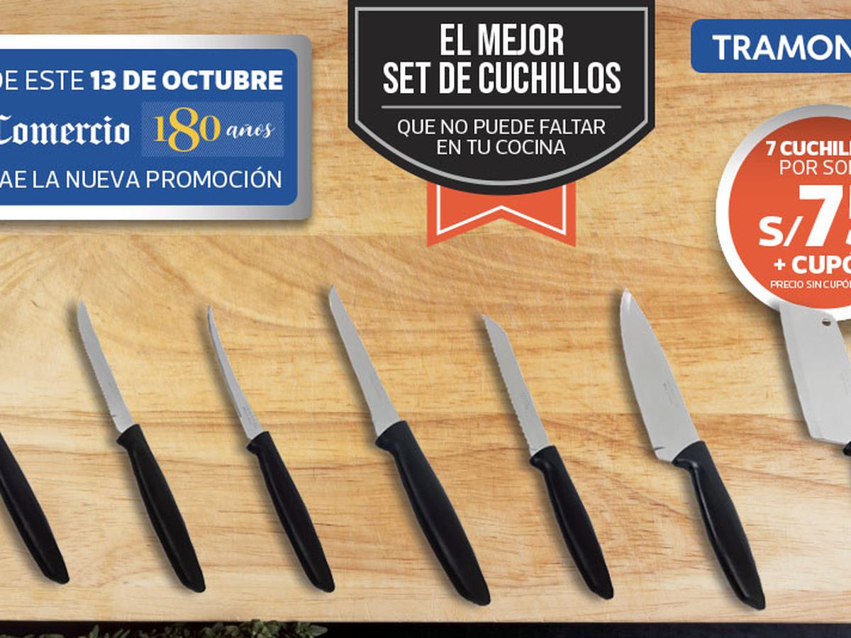 SET DE CUCHILLOS TRAMONTINA para los profesionales de la cocina en