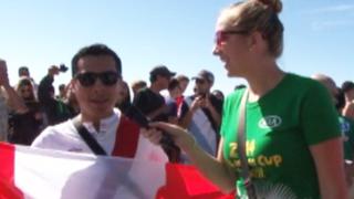 'Miss Fútbol' disfruta del Mundial en el Cristo de Corcovado