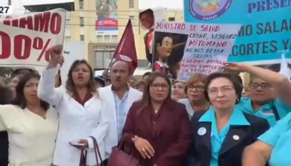 La Federación de Enfermeros del Perú busca dialogar con el minitro de Salud, César Vásquez. (Foto: Captura/Canal N)