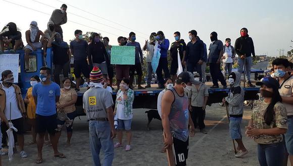 Las familias de asentamientos humanos de San Juan Bautista pidieron al Ejecutivo les entreguen víveres y bonos. (Fotos: Daniel Carbajal)