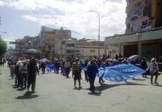 Junín: profesores realizan marcha de protesta hacia Lima