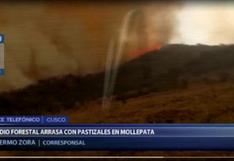 Cusco: incendio forestal consume dos mil hectáreas de pastizales en Mollepata | VIDEO