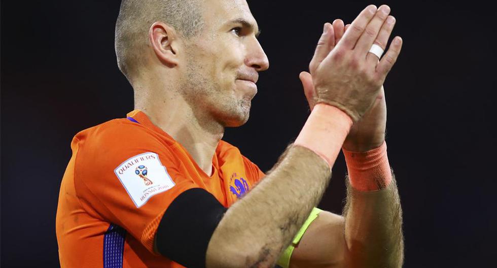 Arjen Robben anunció su retirada de la selección holandesa tras enfrentar a Suecia. (Foto: Getty Images)
