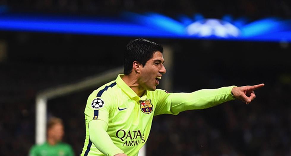 Luis Suárez declaró luego del triunfo en Manchester y dijo que el partido se resolverá en el Camp Nou (Foto: Getty Images)