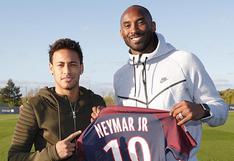 Neymar sorprendido por Kobe Bryant en pleno entrenamiento del PSG