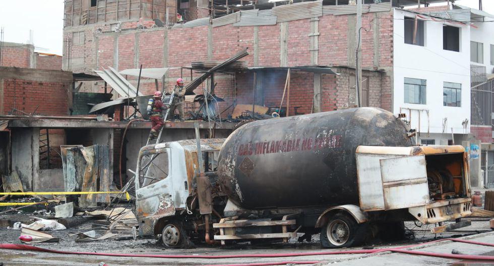 La magnitud de la fuga de GLP se produjo debido a que el camión cisterna se desplazaba con la válvula interna del tanque abierta, según informe del Osinergmin. (Foto: GEC)