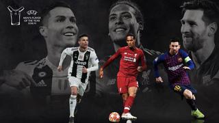 Cristiano Ronaldo, Lionel Messi y Virgil van Dijk, los nominados a Jugador del Año de la UEFA