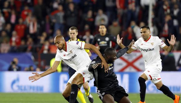 Manchester United y Sevilla se enfrentan EN DIRECTO EN VIVO ONLINE por ESPN e ESPN Play por la ida de los octavos de final de la Champions League. (Foto: AFP)