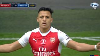 Alexis Sánchez y un gol que demoró en ser festejado por la duda del árbitro