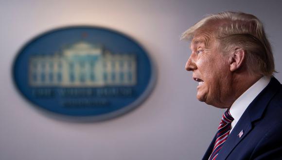 El presidente de los Estados Unidos, Donald Trump, habla en la Sala Brady Briefing en la Casa Blanca en Washington, DC. (Foto: Brendan Smialowski / AFP)