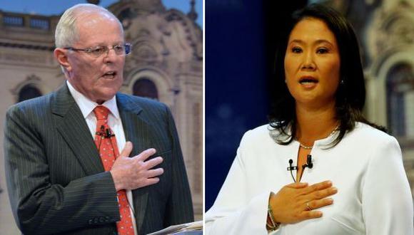 PPK postul&oacute; por Peruanos por el Kambio y Keiko Fujimori represent&oacute; a Fuerza Popular. (Fotos: AFP / Reuters)