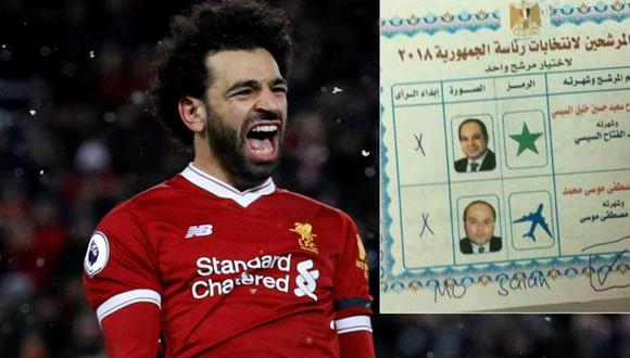 Los votantes en las elecciones presidenciales de Egipto no estuvieron conformes con los dos candidatos y crearon a un tercero: Mohamed Salah. (Foto: The Sun)