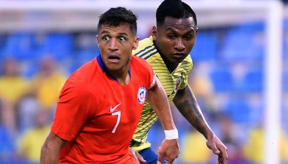 Alexis Sánchez fue titular y jugó 88 minutos en duelo ante Colombia. (Foto: AFP)