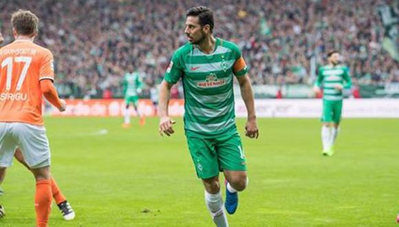 Con Pizarro: Werder Bremen venció 2-0 a Darmstadt en Bundesliga