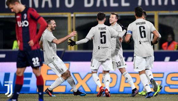 Juventus se impuso 2-0 ante el Bologna por los octavos de final de la Copa Italia. El encuentro se desarrolló en el Stadio Renato Dall'Ara  (Foto: Juventus)