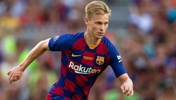 Frenkie De Jong tiene una elongación en el gemelo interno de la pierna derecha. (Foto: Agencias)