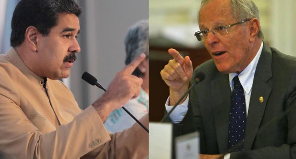 Nicolás Maduro arremetió contra Pedro Pablo Kuczynski. (Foto: EFE/Andina)