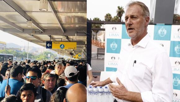 Alcalde de Lima anunció que la comuna planteará a los concesionarios mejoras para el servicio de transporte (@JhanPerz_ / Difusión)