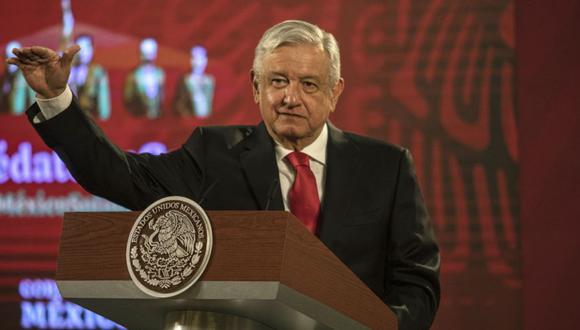 Andrés Manuel López Obrador, presidente de México, durante una conferencia de prensa en el Palacio Nacional en la Ciudad de México. (Foto: Alejandro Cegarra / Bloomberg).