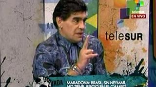 Maradona se burla de Brasil: "Decime qué se 'siete'"