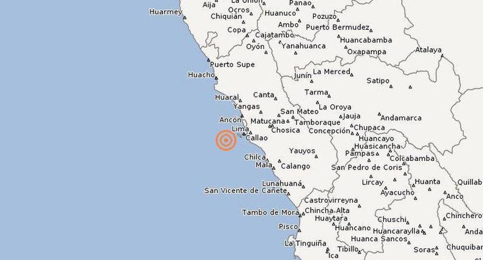 El sismo fue percibido debilmente por la población del Callao. (Imagen: IGP)