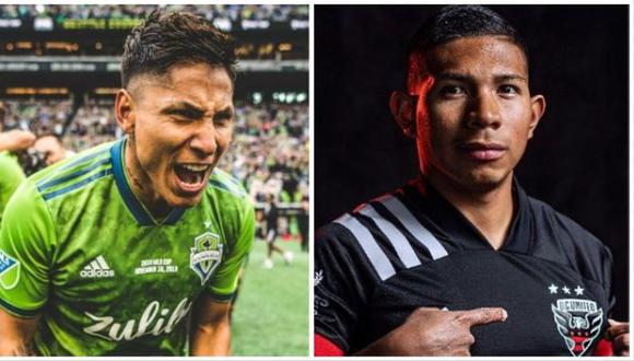 Raúl Ruidíaz y Edison Flores son dos de los futbolistas que militan en la MLS. (Foto: Seattle Sounders / DC United )