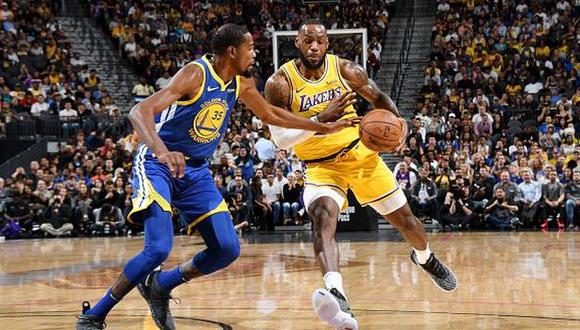 Los Angeles Lakers vs. Golden State Warriors EN VIVO vía ESPN 3: duelo en Las Vegas por la pre season | NBA. (Foto: AFP)