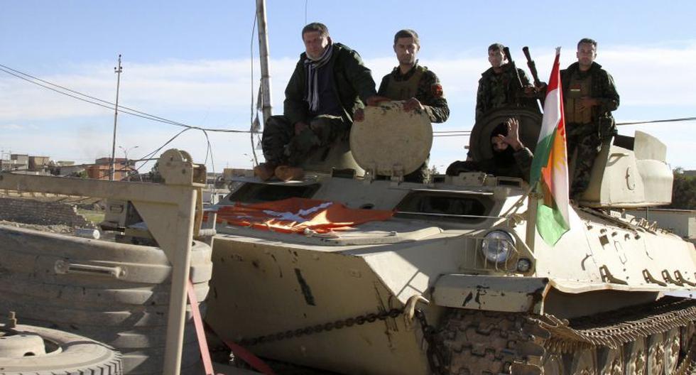 Mlicianos kurdos que enfrentan al ISIS en Irak (Foto: EFE)