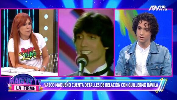 Hijo de Guillermo Dávila se presentó en el programa de Magaly Medina y recordó cuando su padre biológico lo llamó “accidente”. (Foto: Captura ATV).
