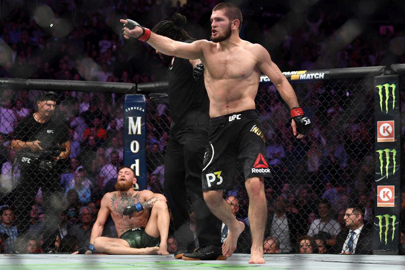 En el 2018, Nurmagomedov, actual campeón de peso ligero, sometió a McGregor. (Foto: Getty)
